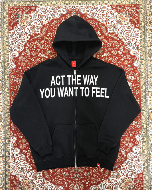 STATEMENT ZIPPED HOODIE